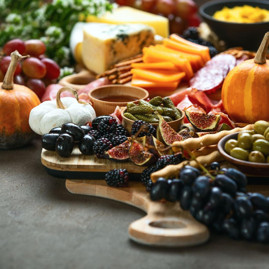 Charcuterie set up